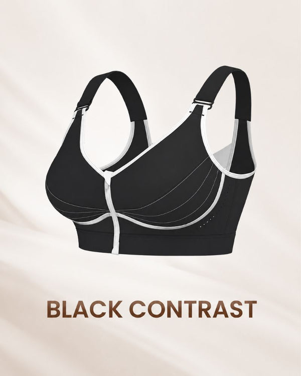 Custom-Lift Front-Zip Bra for Ultimate Posture Support