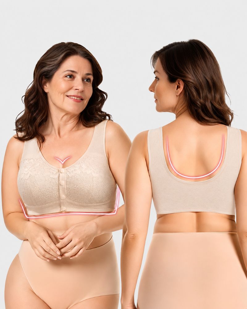All-Day Comfort Front-Closure Wireless Support Bra