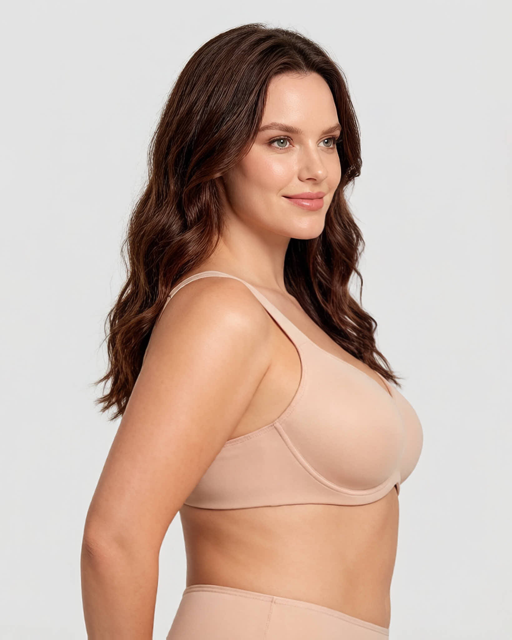 Soft Plus-Size Full-Coverage Unlined Minimizer Bra for Everyday Comfort and Support