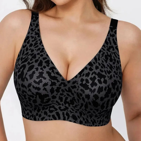 Deep-V Seamless Wireless Push-Up Bras for Women – All-Day Comfort and Flattering Lift