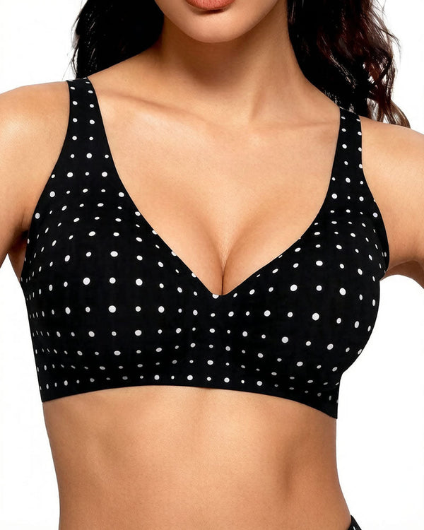 Deep-V Seamless Wireless Push-Up Bras for Women – All-Day Comfort and Flattering Lift