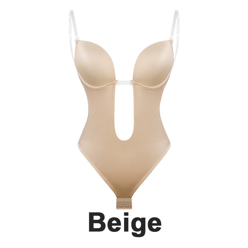 Strapless U‑Plunge Thong Bodysuit - Sleek and Flattering Fit