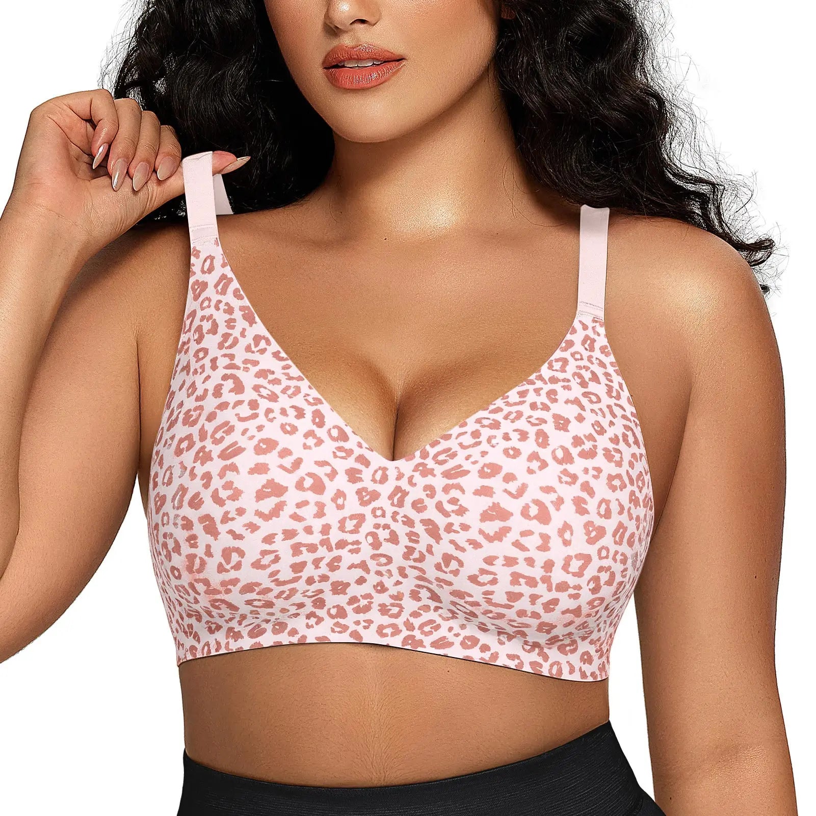 Seamless Deep-V Push-Up Wireless Bra for Women – Comfortable, Flattering Support All Day