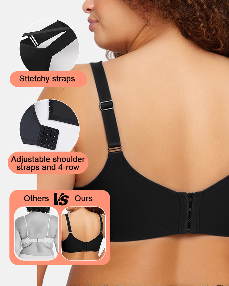 Seamless Deep-V Push-Up Bra for a Flawless Lift