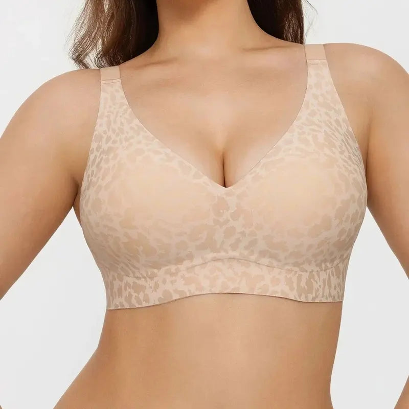 Deep-V Seamless Wireless Push-Up Bras for Women – All-Day Comfort and Flattering Lift