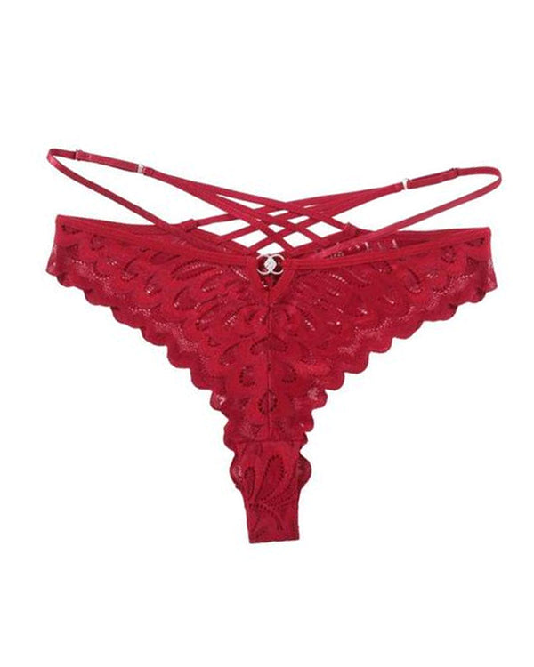 Women's Lace Cross-Back Panties - Flirty, Comfortable Lingerie