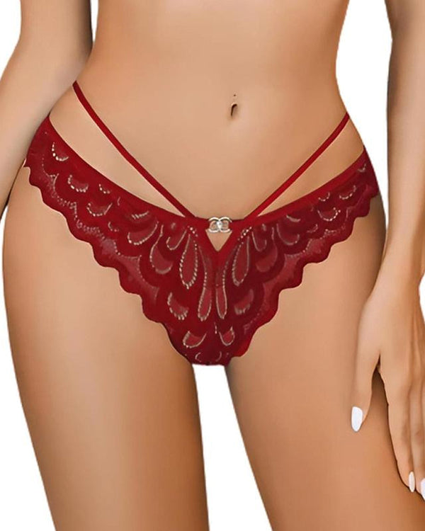 Women's Lace Cross-Back Panties - Flirty, Comfortable Lingerie