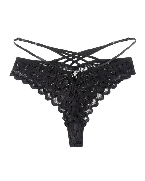 Women's Lace Cross-Back Panties - Flirty, Comfortable Lingerie