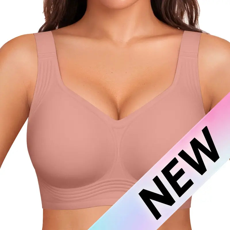All-Day Comfort Wireless Full-Coverage Jelly-Smoothing Bra for Everyday Support