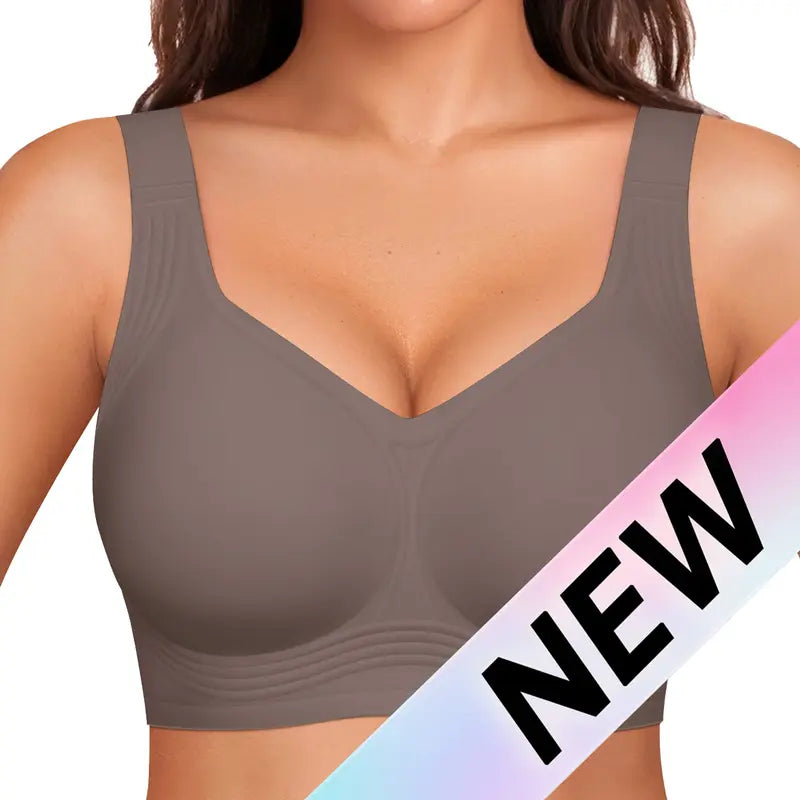 All-Day Comfort Wireless Full-Coverage Jelly-Smoothing Bra for Everyday Support