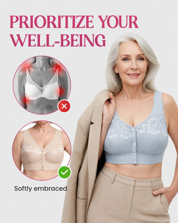 All-Day Comfort Front-Closure Wireless Support Bra