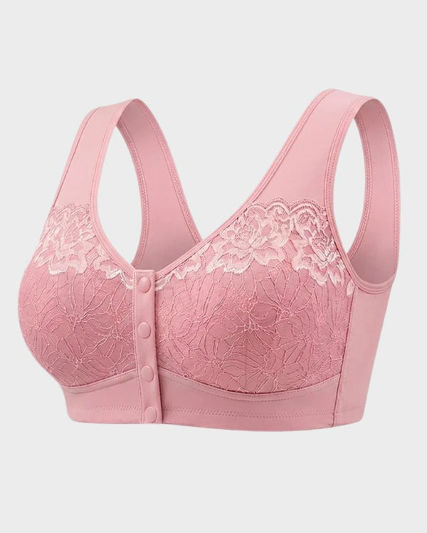 All-Day Comfort Front-Closure Wireless Support Bra