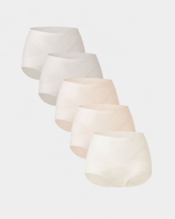 5-Pack Seamless No-Show High-Waisted Panties for a Smooth, Invisible Fit