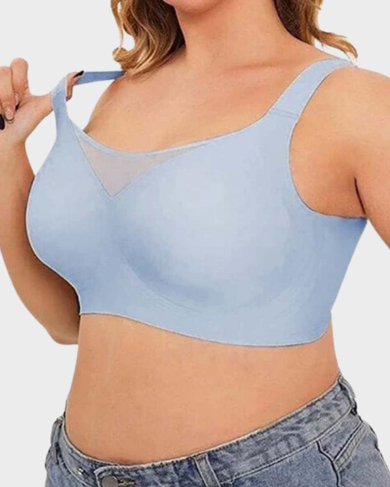 Mesh Front-Contouring Bra for a Sculpted Silhouette