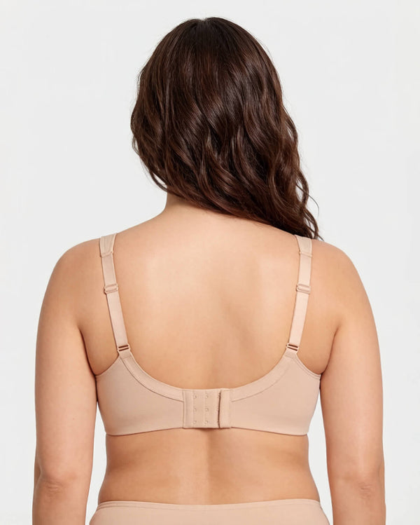 Soft Plus-Size Full-Coverage Unlined Minimizer Bra for Everyday Comfort and Support