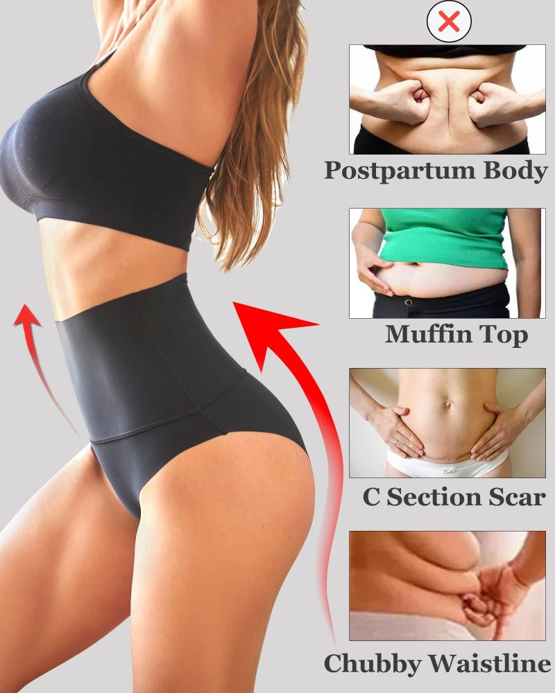 Women's High-Waist Tummy Control Briefs — 3-Pack