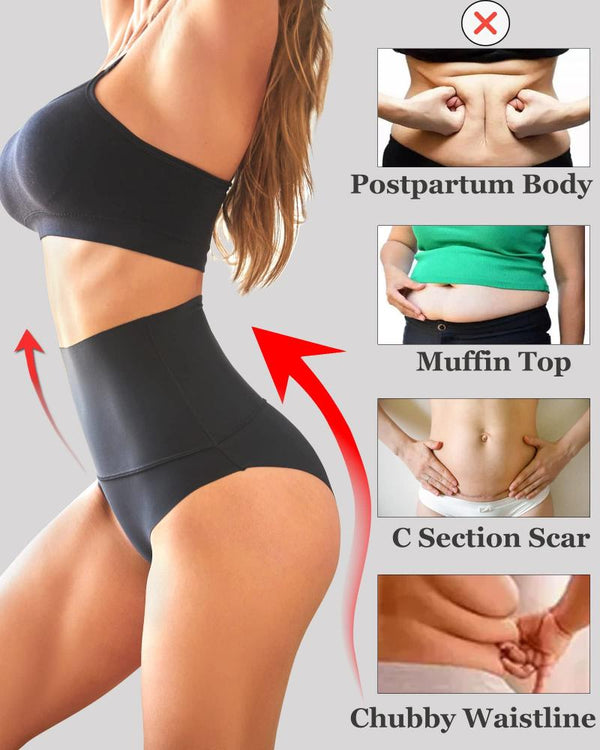 Women's High-Waist Tummy Control Briefs — 3-Pack