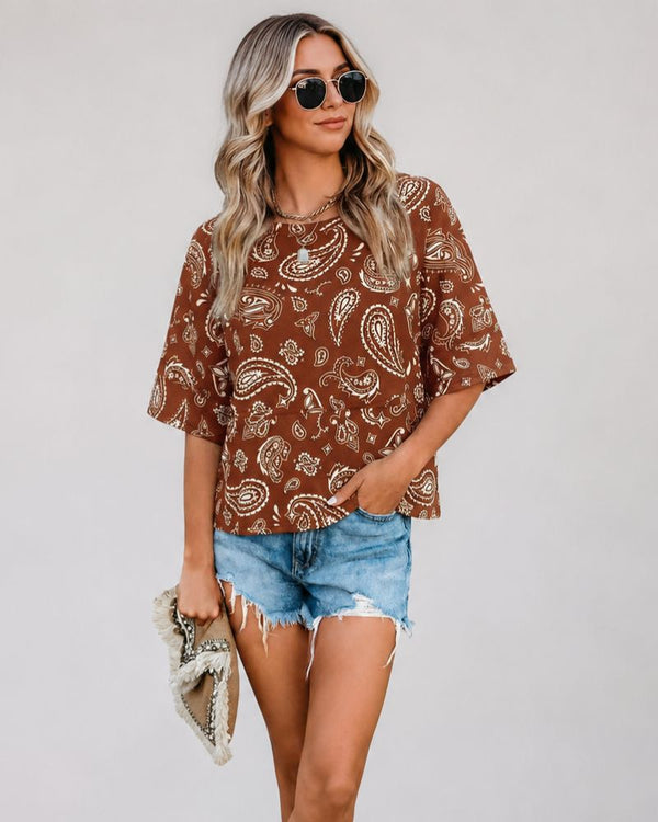 Relaxed-Fit Flared-Sleeve T-Shirt