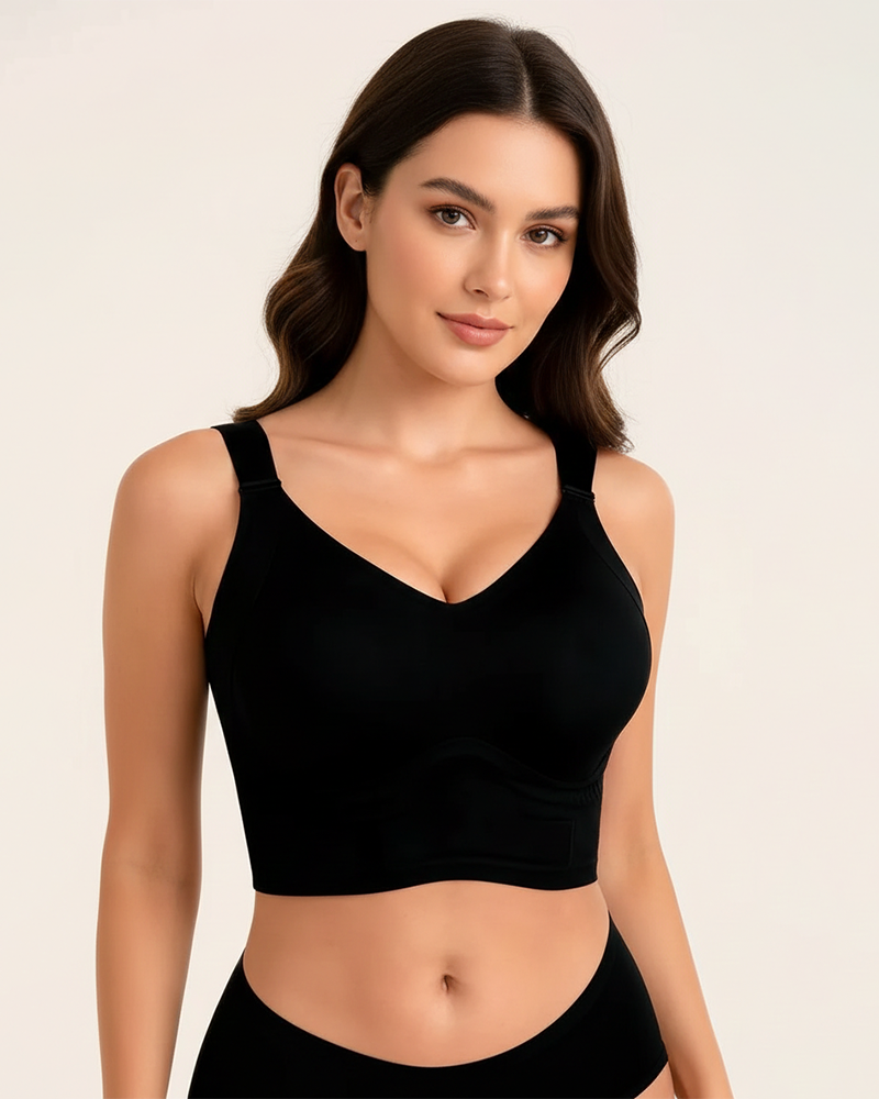 Plus-Size Back-Smoothing Seamless Push-Up Jelly Bra