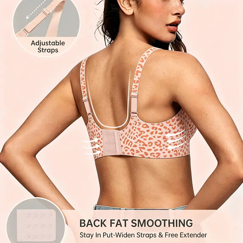 Jelly Soft Wireless Deep-V Lift Bra - All-Day Comfort & Support