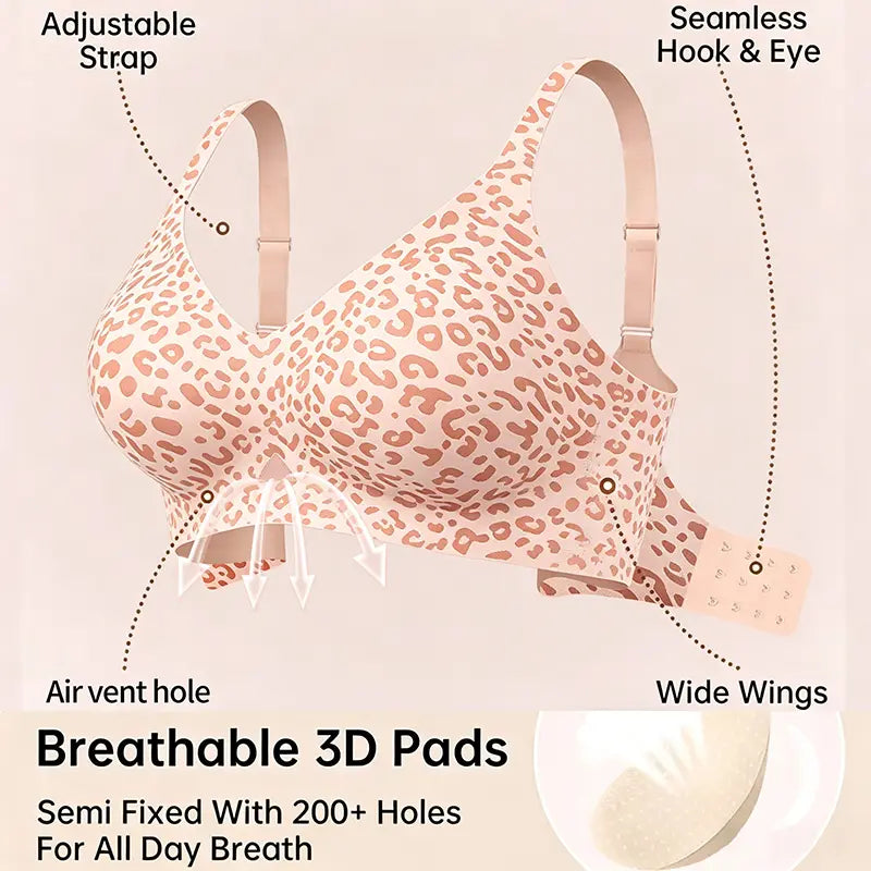 Jelly Soft Wireless Deep-V Lift Bra - All-Day Comfort & Support