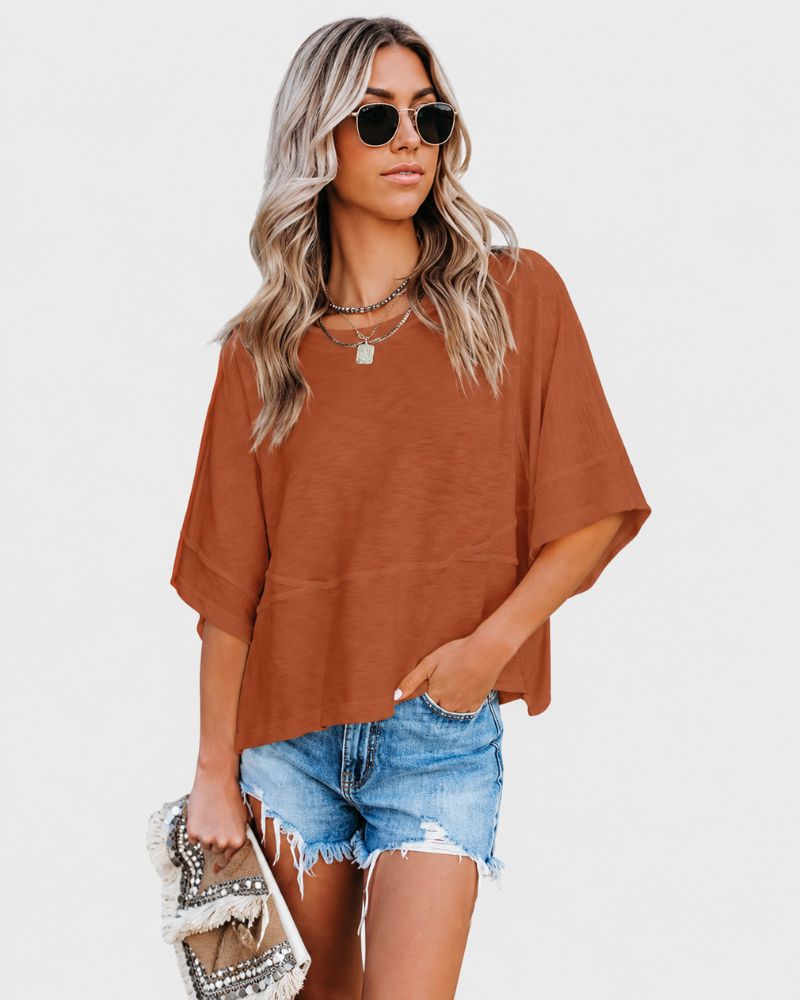 Relaxed-Fit Flared-Sleeve T-Shirt