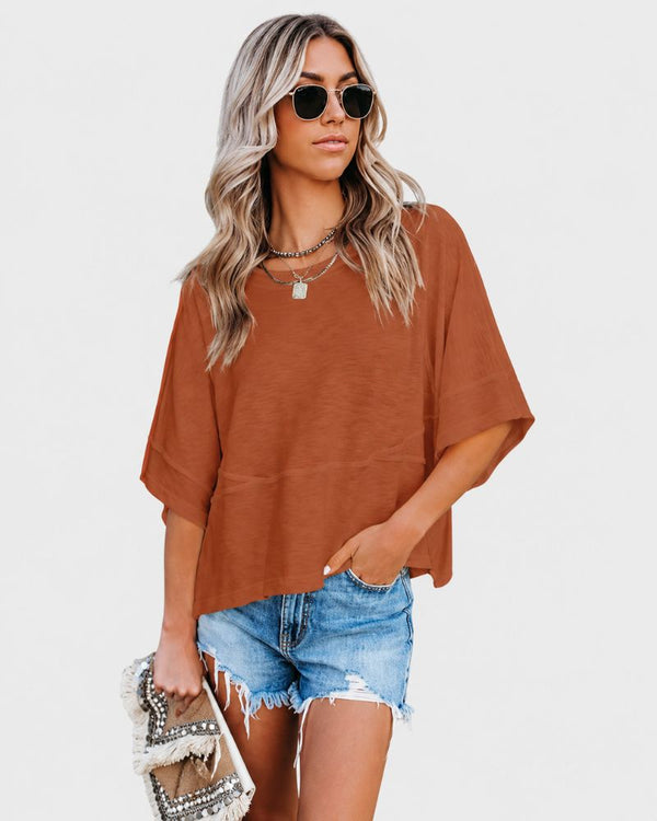 Relaxed-Fit Flared-Sleeve T-Shirt