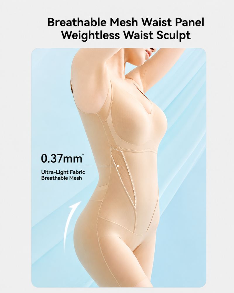 Cooling Tummy-Control Shapewear Bodysuit with Butt-Lift for a Sleek, Sculpted Silhouette
