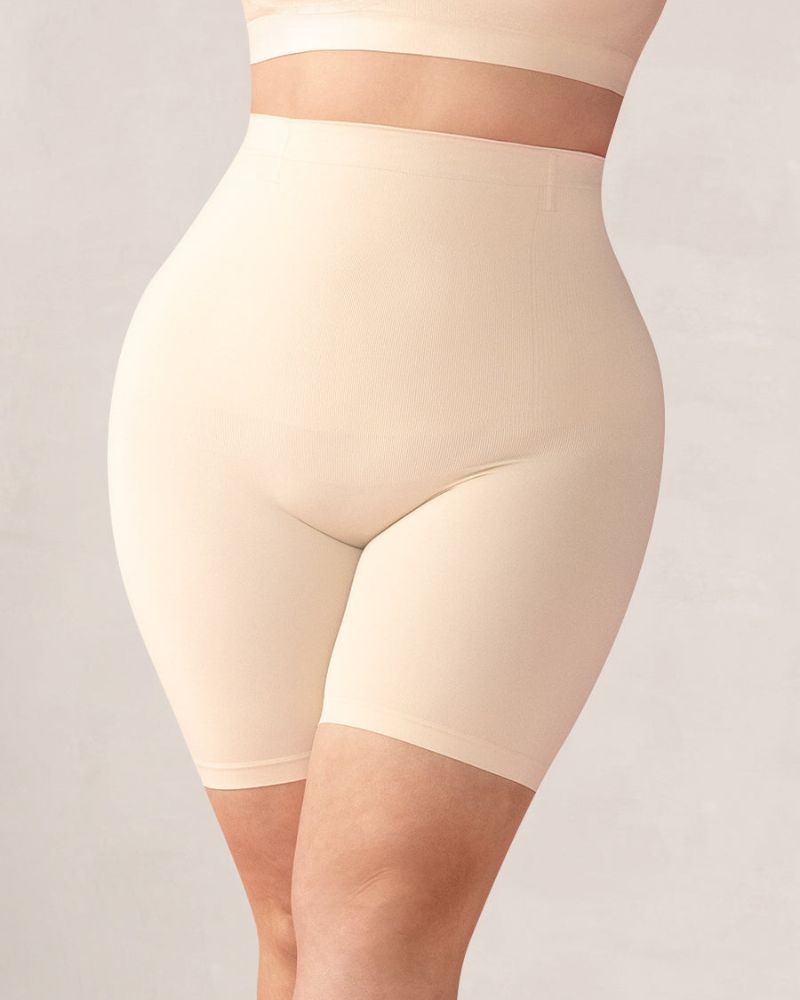 Seamless High-Waisted Shaping Shorts for a Smooth, Contoured Tummy Secondary image