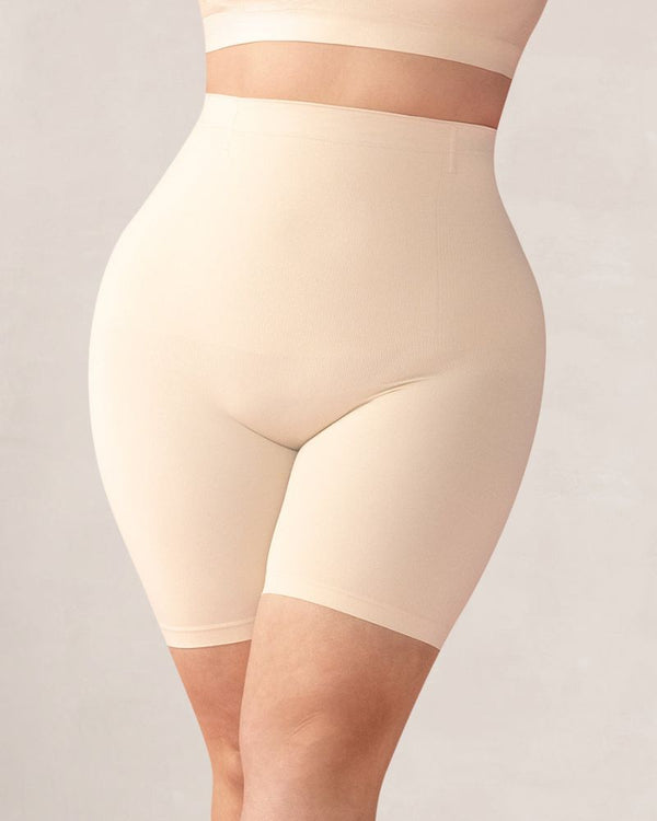 Seamless High-Waisted Shaping Shorts for a Smooth, Contoured Tummy