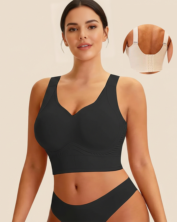 Plus-Size Back-Smoothing Seamless Push-Up Jelly Bra