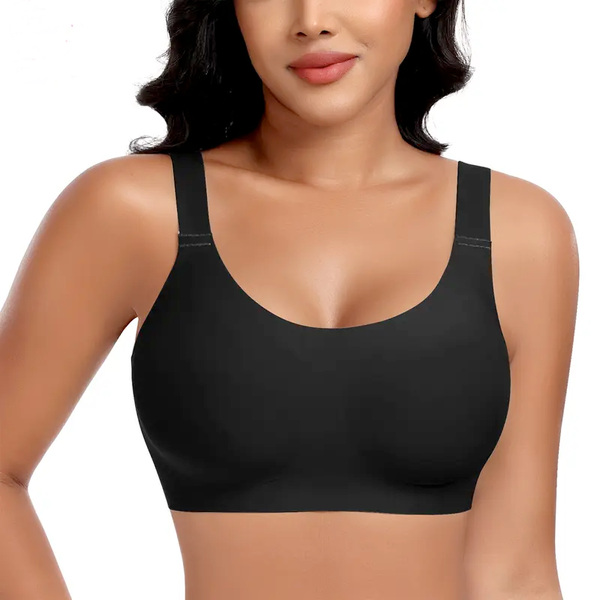 Wireless Full-Coverage Jelly Bra with Breathable Straps for All-Day Comfort