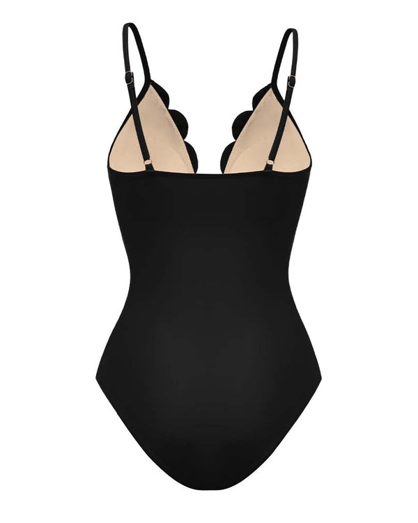 Shapecurve® Flower Hollow One Piece Swimsuit and Skirt