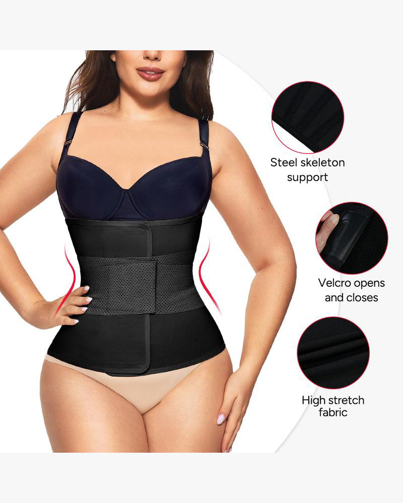 Women's Triple-Belt Waist Trainer — Adjustable Compression Shapewear for Enhanced Workouts and Everyday Support