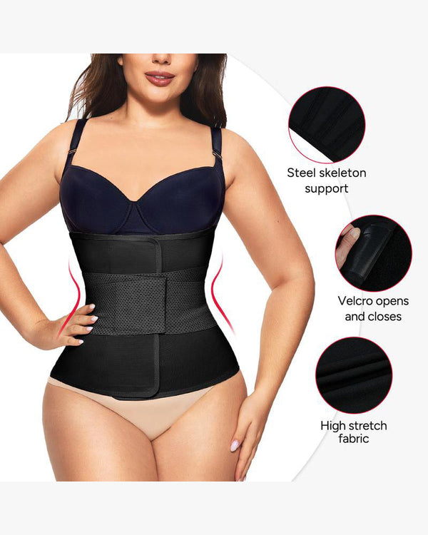 Women's Triple-Belt Waist Trainer — Adjustable Compression Shapewear for Enhanced Workouts and Everyday Support