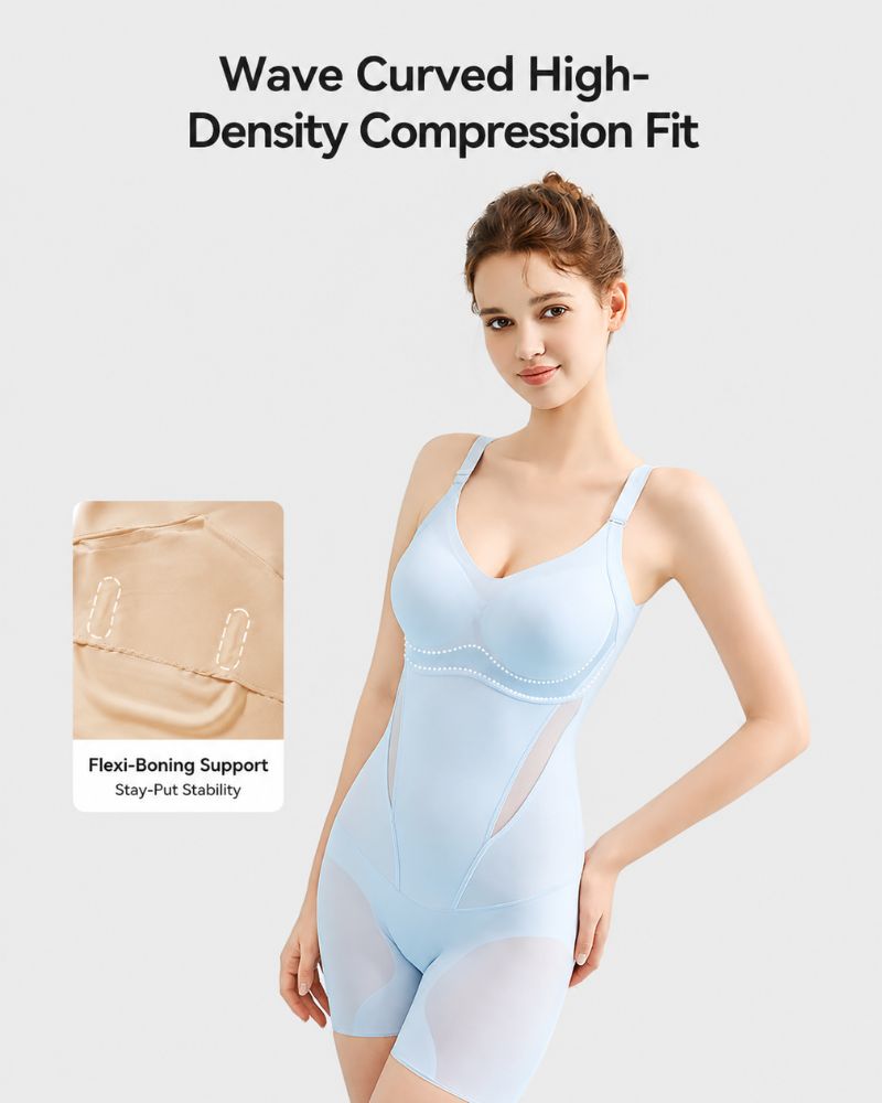 Cooling Tummy-Control Shapewear Bodysuit with Butt-Lift for a Sleek, Sculpted Silhouette