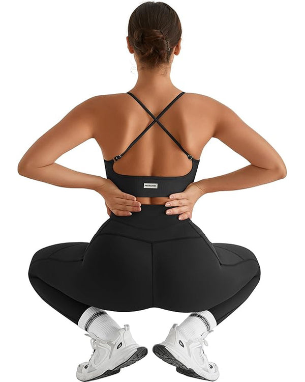 High-Waisted Butt-Lifting Shaping Leggings with Tummy Control and Side Pockets