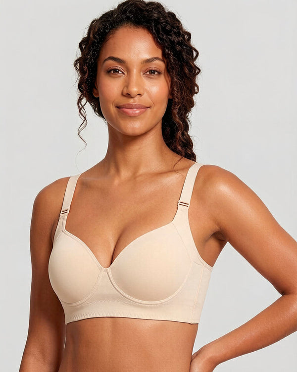 Brown Push-Up Back-Smoothing Bra