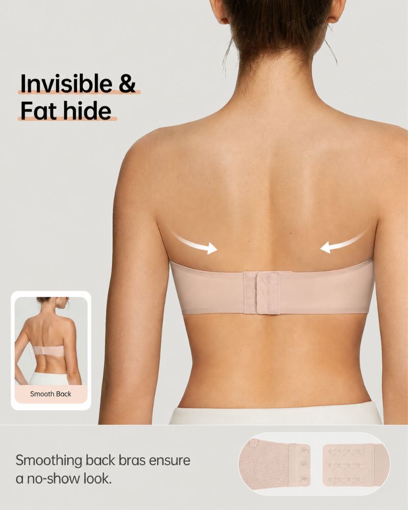 All-Day Comfort Seamless Strapless Bandeau Bra - Smooth, Invisible Support