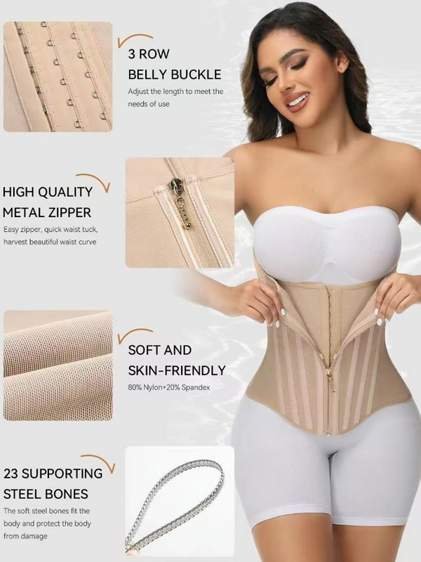 Women's Dual-Layer Compression Waist and Abdomen Belt