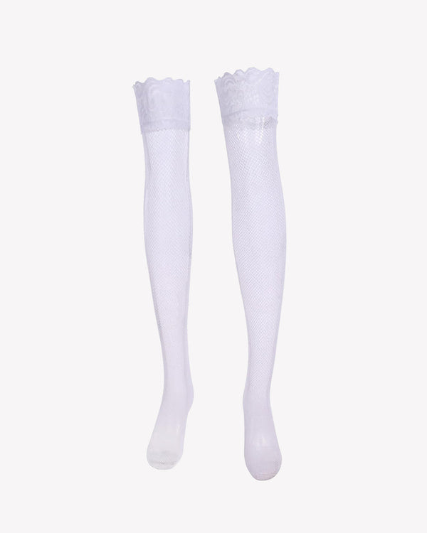 One Pair Fishnet Tights and Thigh-High Stockings