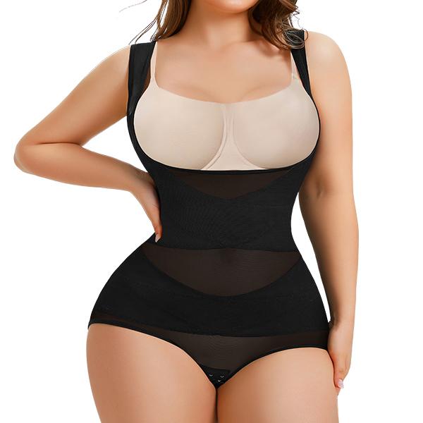 True Shape Mesh Shapewear Bodysuit – Breathable, Invisible Tummy Control