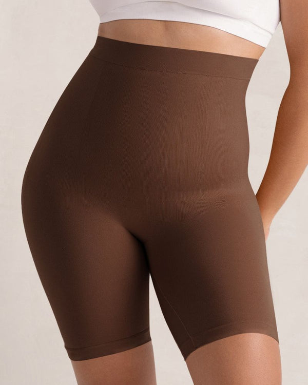 Seamless High-Waisted Shaping Shorts for a Smooth, Contoured Tummy