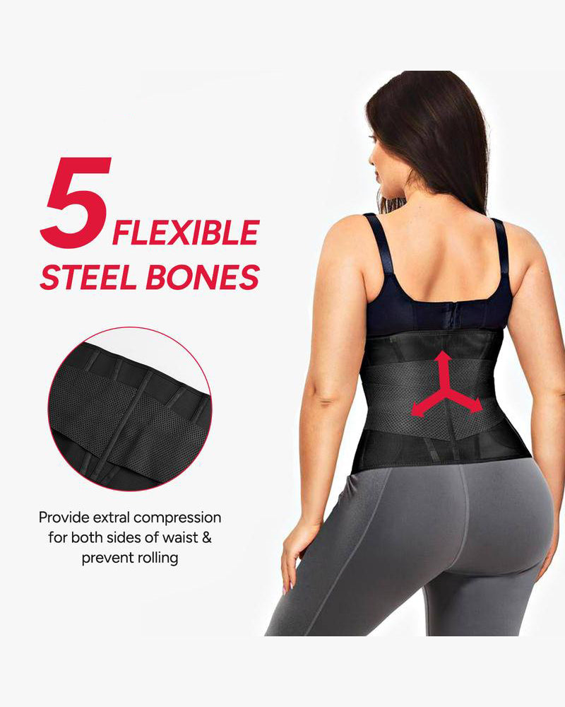 Women's Triple-Belt Waist Trainer — Adjustable Compression Shapewear for Enhanced Workouts and Everyday Support
