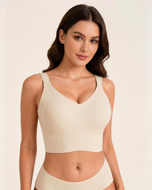 Plus-Size Back-Smoothing Seamless Push-Up Jelly Bra