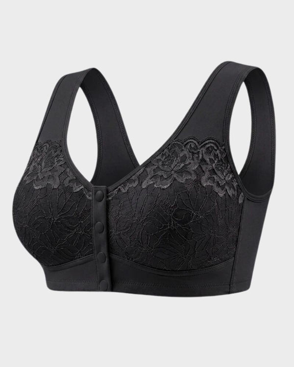 All-Day Comfort Front-Closure Wireless Support Bra