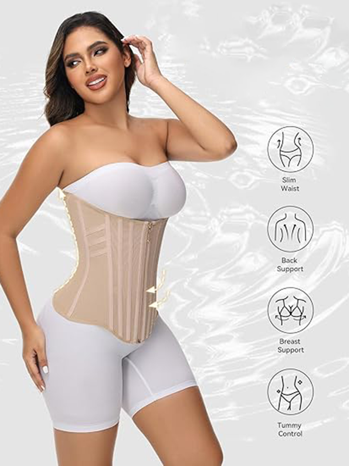 Women's Dual-Layer Compression Waist and Abdomen Belt