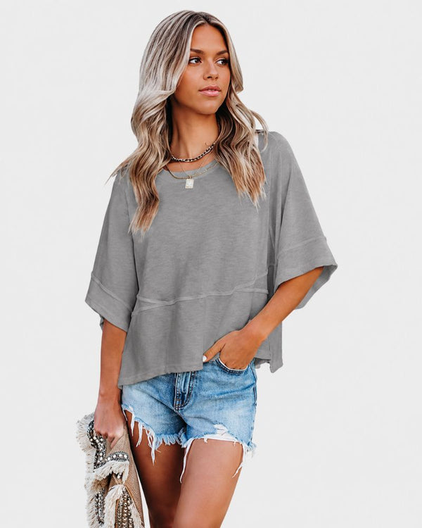 Relaxed-Fit Flared-Sleeve T-Shirt