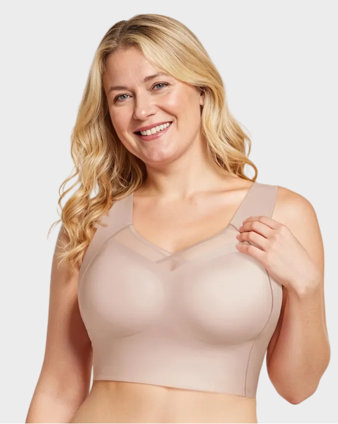 X-Back Wireless Posture Support Bra - Comfortable Back Support for All-Day Wear