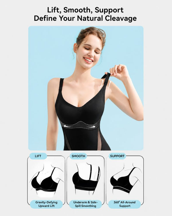 Cooling Tummy-Control Shapewear Bodysuit with Butt-Lift for a Sleek, Sculpted Silhouette